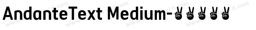 AndanteText Medium字体转换